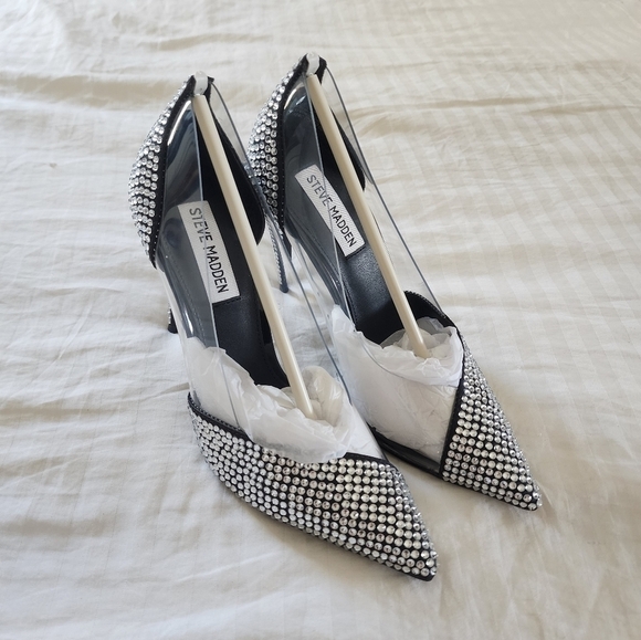 Steve Madden Lili Pump Rhinestone Details Pointed Toe Size 7 NIB - Picture 5 of 7